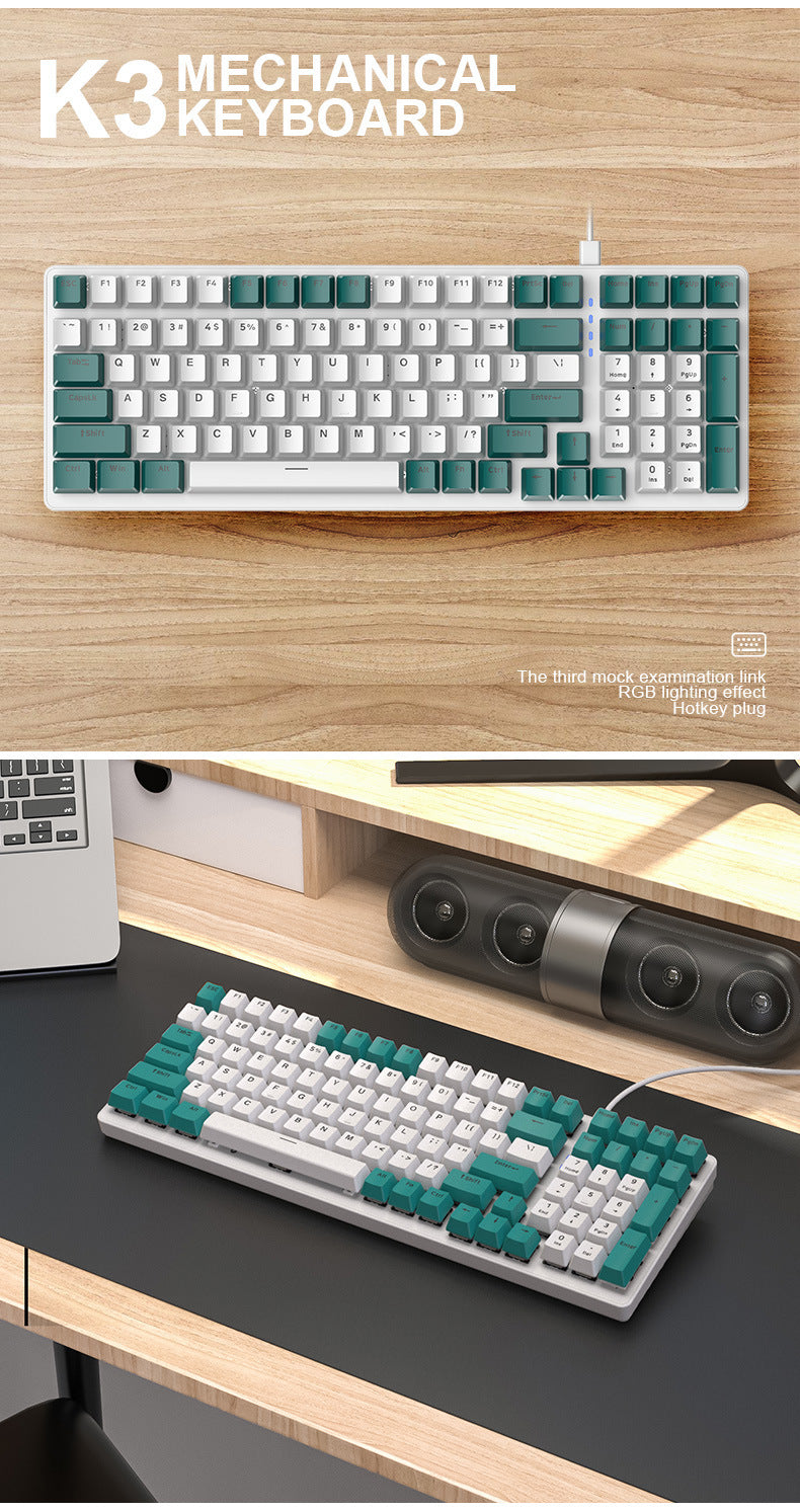 Plastic Mechanical Keyboard For Computer - Gadget Garb