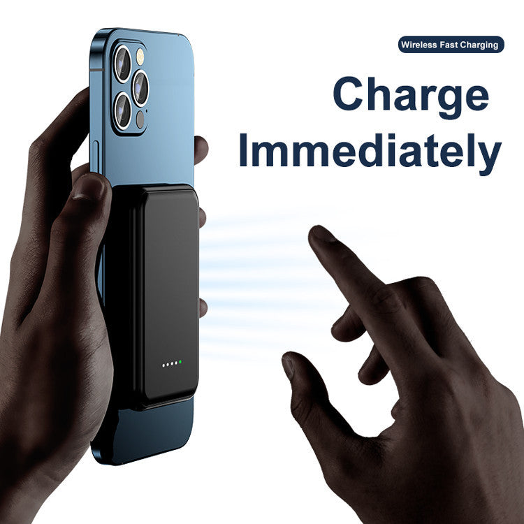 Mini Magnetic Power Bank 5000mAh Wireless - Gadget Garb